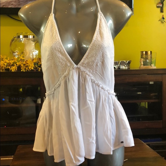 O’Neill Davina Embroidered Halter Neck Tank - Picture 3 of 5